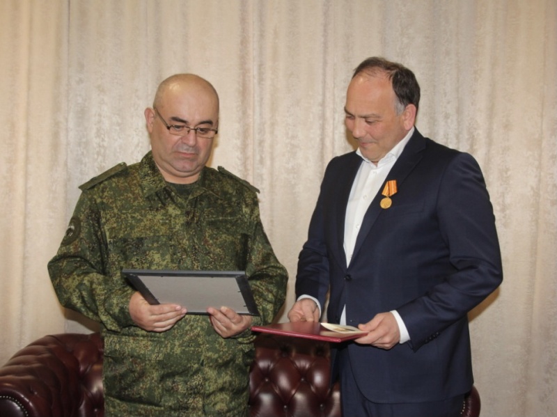 Daur Kove was awarded the medal "For the maintenance of Peace in Abkhazia"