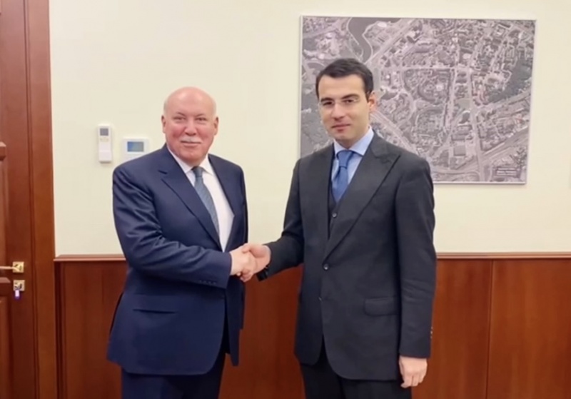 Inal Ardzinba, Foreign Minister of Abkhazia met with Dmitry Mezentsev, State Secretary of the Union State of Russia and Belarus 
