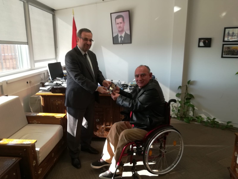 Vito Grittani met with Husam Yeddin Ala, the Permanent Representative of Syria to the UN in Geneva 
