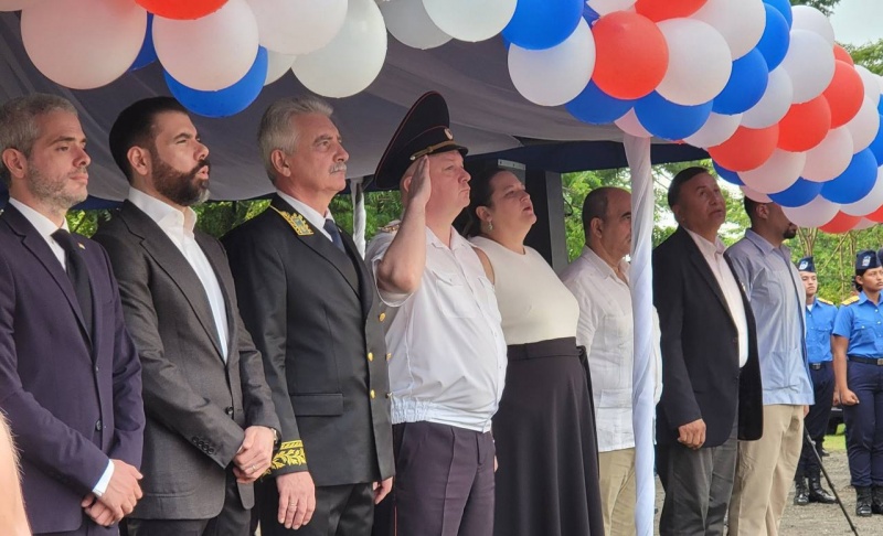 Inar Ladaria took part in the ceremony dedicated to the opening of the Alley of Heroes in Managua