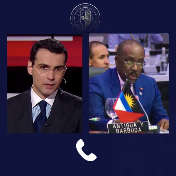 Inal Ardzinba, Foreign Minister of Abkhazia had a telephone conversation with Paul Chet Green, the Minister of Foreign Affairs, International Trade and Immigration of Antigua and Barbuda 