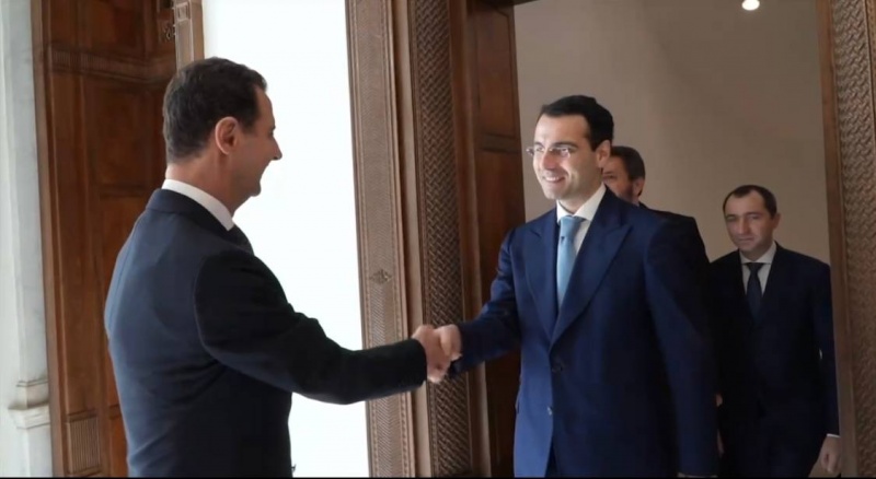 Inal Ardzinba met with Bashar al-Assad in Syria