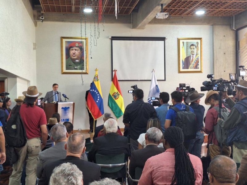 The opening ceremony of the Bolivia-Caracas flight of the Bolivian Aviation airline took place in Venezuela