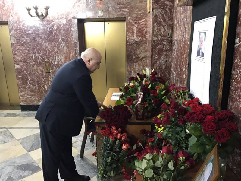 Abkhazian Ambassador to Russia Igor Akhba paid tribute to the memory of Vitaly Churkin