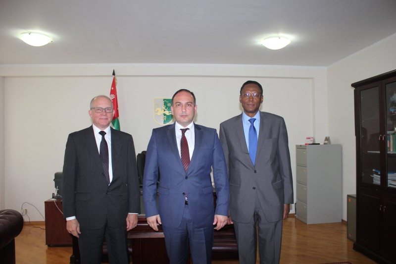 Daur Kove met with Co-chairman of the Geneva discussions Anti Turunen and Senior Political Adviser to the UN Special Representative to the Geneva discussions Hailu Mamo
