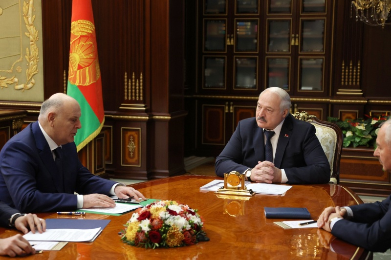 Abhazya Cumhurbaşkanı Aslan Bjaniya'nın Belarus Cumhuriyeti Cumhurbaşkanı Aleksandr Lukaşenko ile bir araya geldi