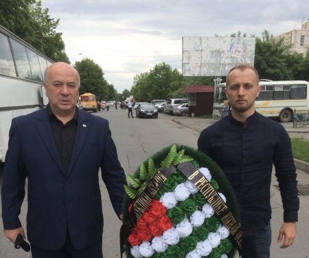 Алан Елбакиев принял участие в церемонии прощания с комбатом «Пятнашки» Олегом Мамиевым которое прошло во Владикавказе  