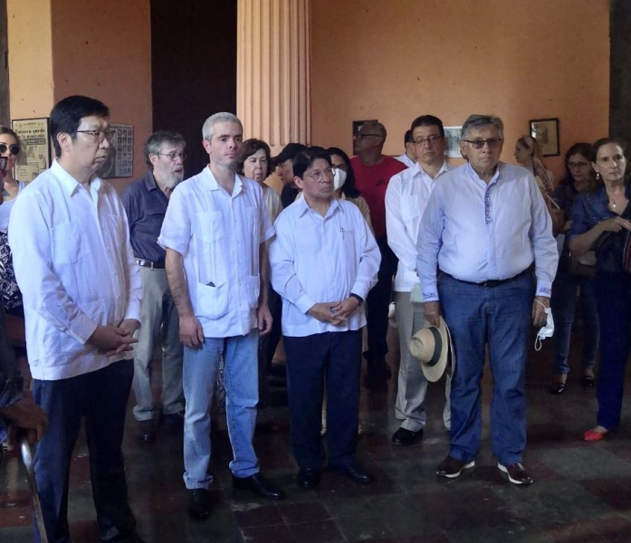 Abhazya'nın Nikaragua Büyükelçisi Inar Ladaria, Moncada kışlasının baskınının 69. yıldönümü kutlamalarına adanmış bir etkinliğe katıldı