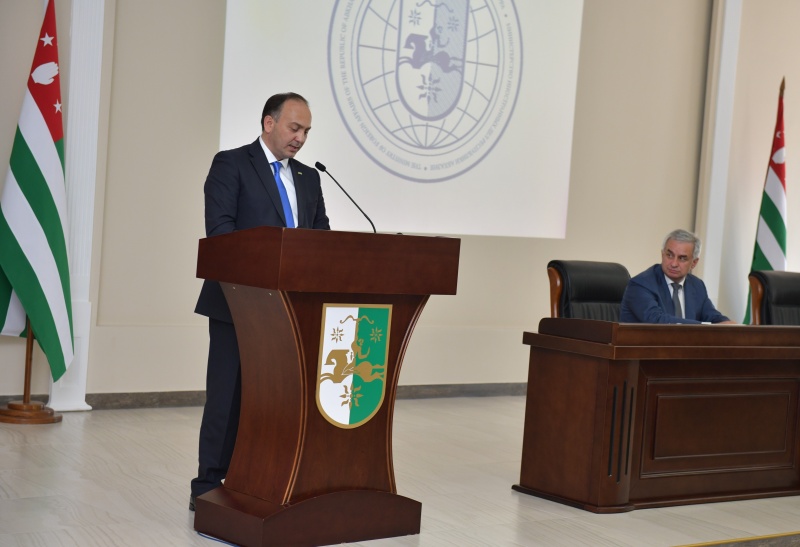 The ceremonial meeting was held on the occasion of the 25-th anniversary of the establishment of the Abkhazian Ministry of Foreign Affairs 