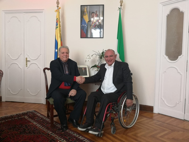 Вито Гриттани встретился с Послом Венесуэлы в Италии Хуаном Родригесом Диасом