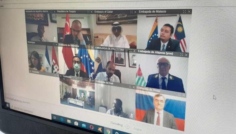 Заур Гваджава принял участие в международной видео пресс-конференции с Президентом Венесуэлы Николасом Мадуро Моросом