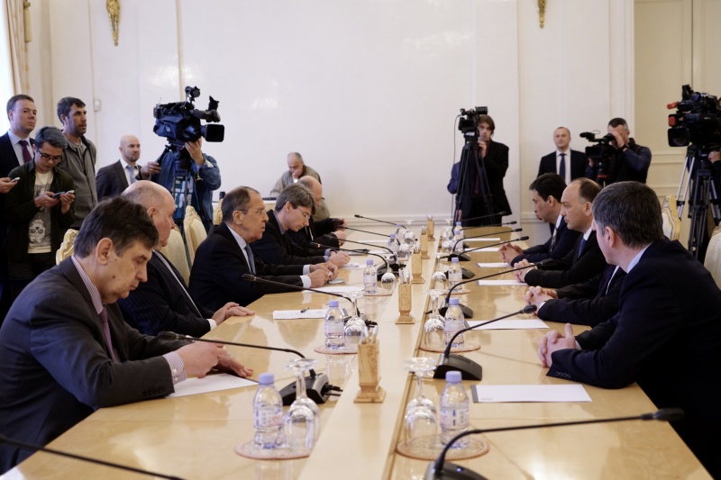 The meeting was held between the heads of the Foreign Ministries of Abkhazia and Russia