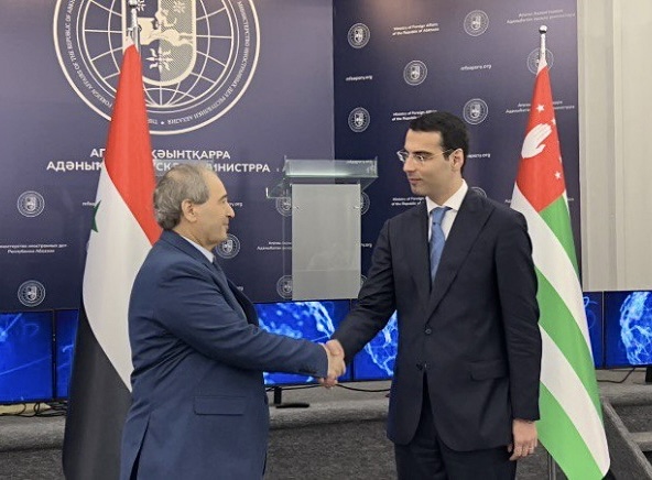 Joint statement of the Minister of Foreign Affairs of the Republic of Abkhazia Inal Ardzinba and Minister of Foreign Affairs and Expatriates of the Syrian Arab Republic Faisal Mekdad