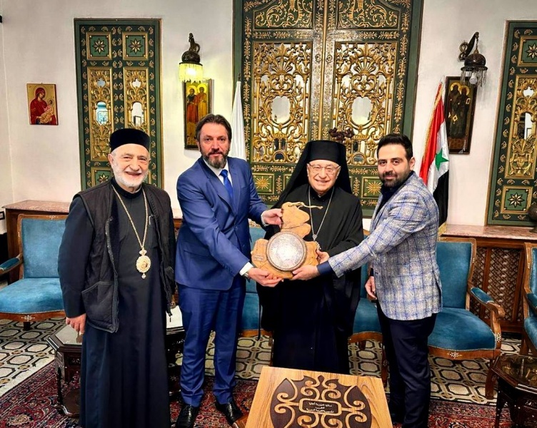 Мухаммад Али встретился с Его Блаженством Патриархом Юсефом Аль-Абси, Патриархом Мелькитской греко-католической церкви Антиохии и всего Востока