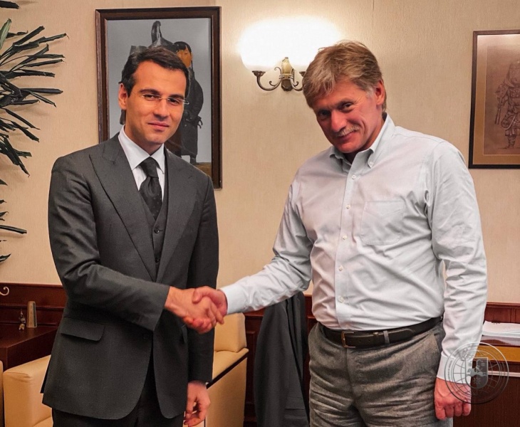 İnal Ardzınba, Rusya Devlet Başkanı Basın Sözcüsü Dmitry Peskov ile görüştü