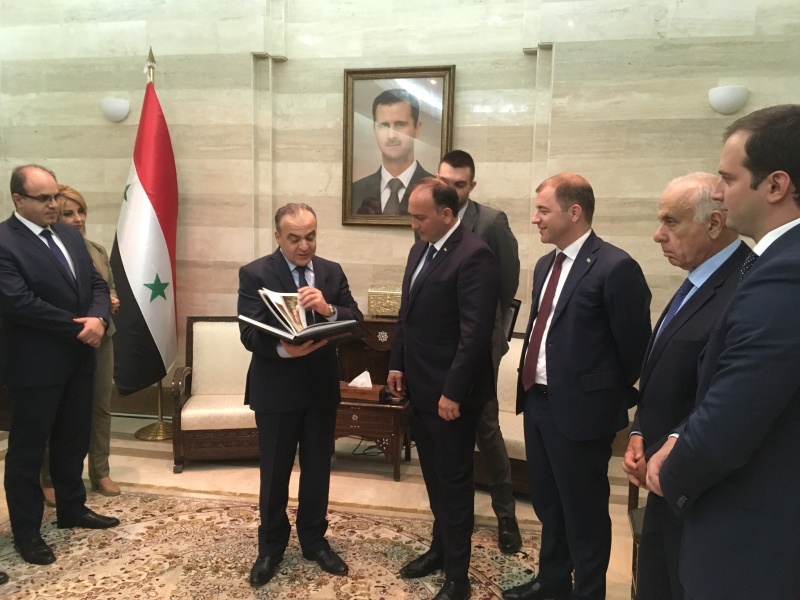 О встрече с Председателем Совета Министров Сирийской Арабской Республики Имадом Хамисом