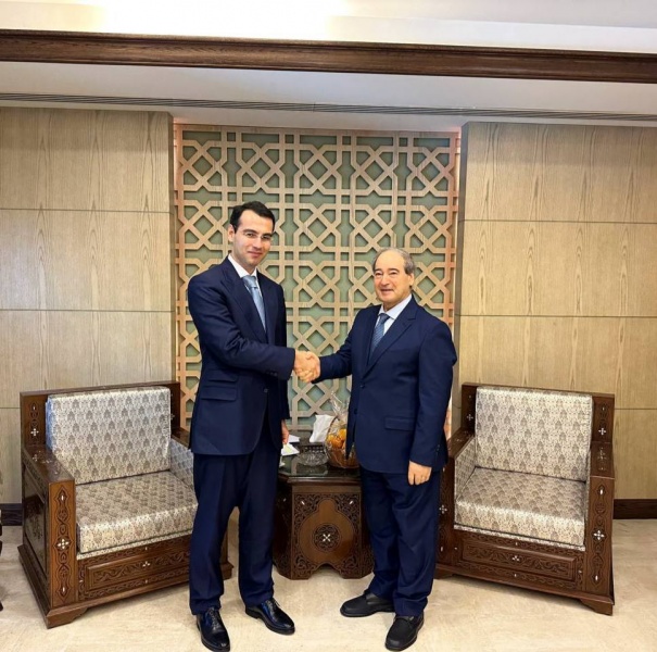 Inal Ardzinba met with Faisal Al Miqdad in Damascus