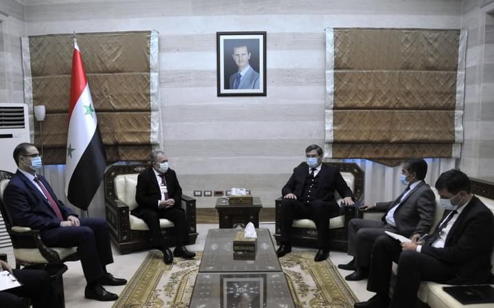 О встрече с Председателем Совета Министров Сирии Хусейном Арнус 