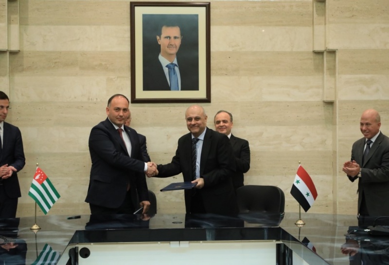 Абхазия и Сирия подписали Соглашение по созданию Совместного Сирийско – Абхазского Комитета по экономическому, торговому, научному, техническому и культурному сотрудничеству 