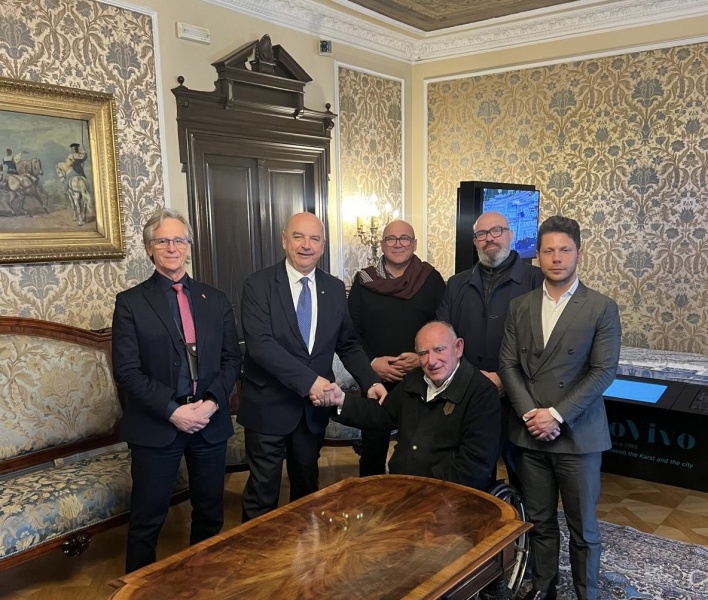 On the meeting of Vito Grittani and the Mayor of Trieste Roberto Di Piazza